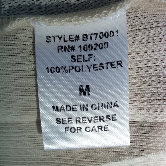 Wax Paper All's Fair-ish Office Vamp Architectural Sleeves Sheer Whimsical Poly - Picture 4 of 5